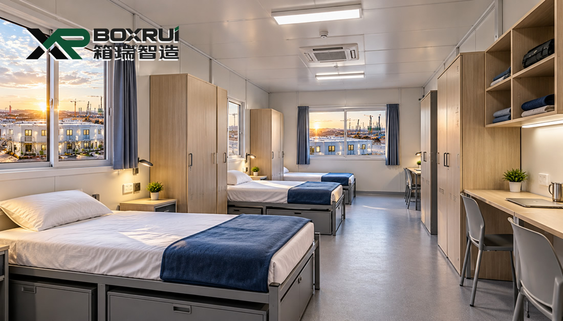 480-Unit Flat-Pack Container Construction Camp - project view 6