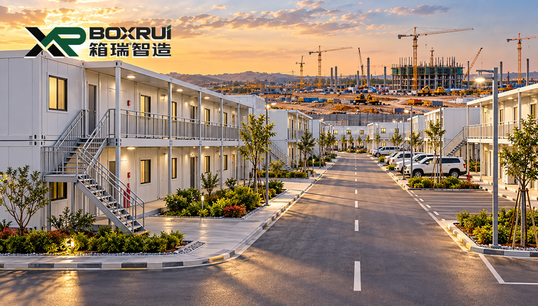 480-Unit Flat-Pack Container Construction Camp - project view 3